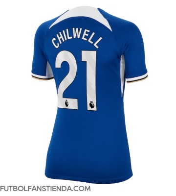Chelsea Ben Chilwell #21 Primera Equipación Mujer 2023-24 Manga Corta